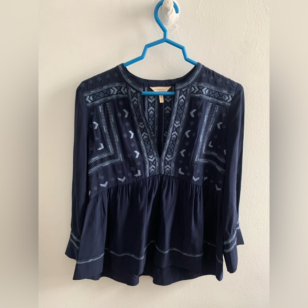 Rebecca Taylor Tribal Print blouse